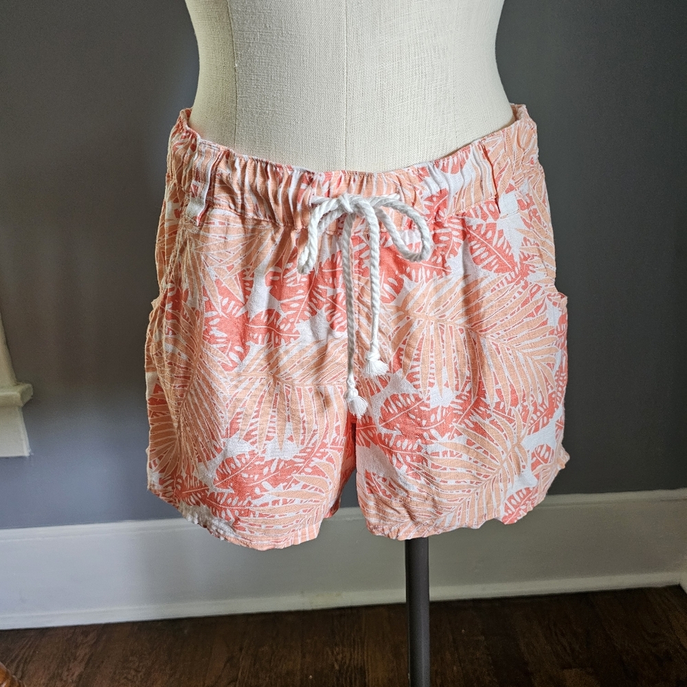Natural Reflections Tropical Print Shorts Size M